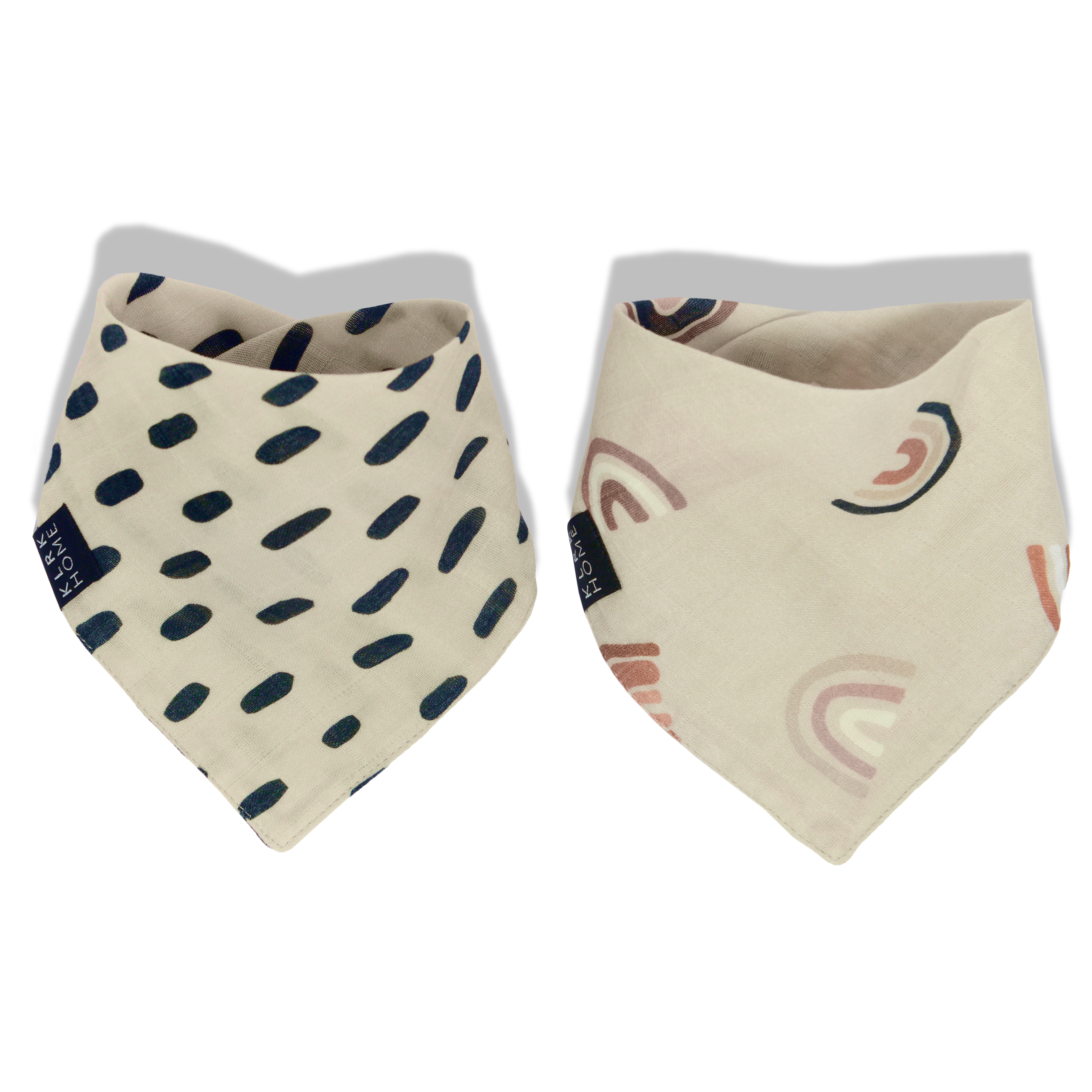 KLRK HOME Dětské oboustranné šátky R&R, 2 ks