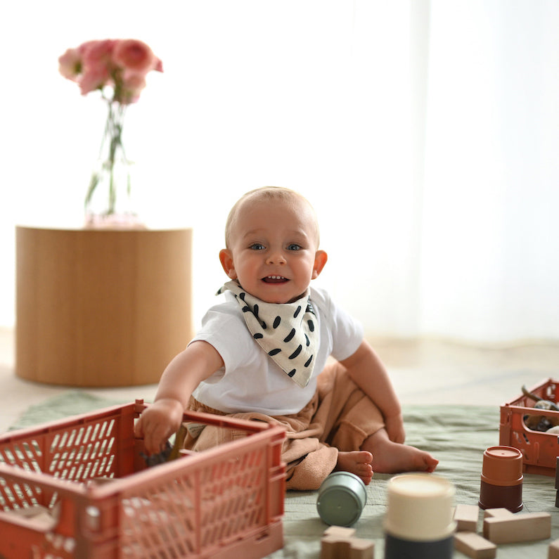 KLRK HOME Dětské oboustranné šátky R&R, 2 ks